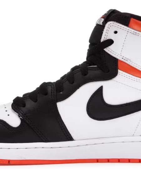 Nike Air Jordan 1 High-Top Sneaker - White, Black, Orange